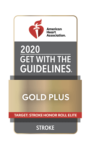 American Heart Association 2020 Get with the Guidelines Gold Plus | Target: Stroke Honor Roll Elite